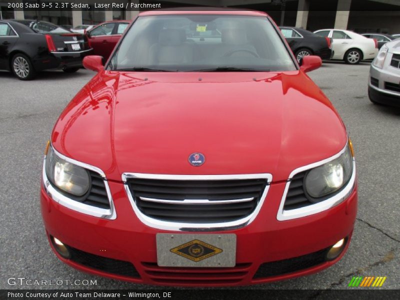 Laser Red / Parchment 2008 Saab 9-5 2.3T Sedan