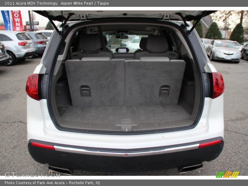 Aspen White Pearl / Taupe 2011 Acura MDX Technology