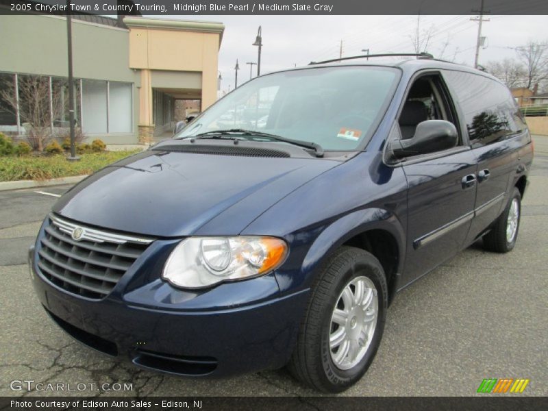 Midnight Blue Pearl / Medium Slate Gray 2005 Chrysler Town & Country Touring