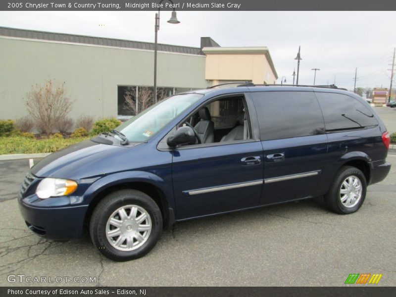 Midnight Blue Pearl / Medium Slate Gray 2005 Chrysler Town & Country Touring