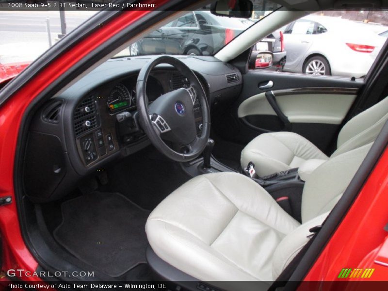 Laser Red / Parchment 2008 Saab 9-5 2.3T Sedan