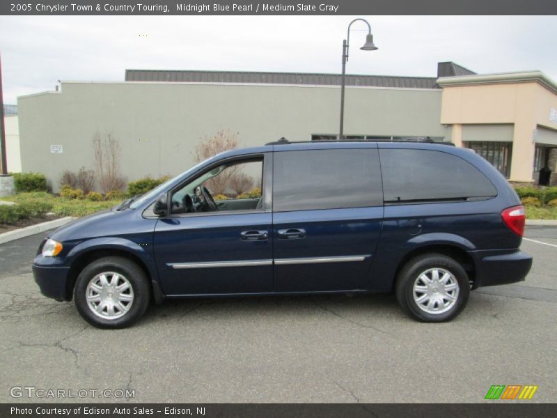 Midnight Blue Pearl / Medium Slate Gray 2005 Chrysler Town & Country Touring