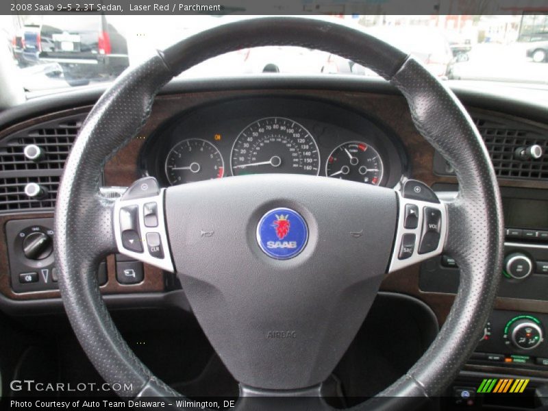 Laser Red / Parchment 2008 Saab 9-5 2.3T Sedan