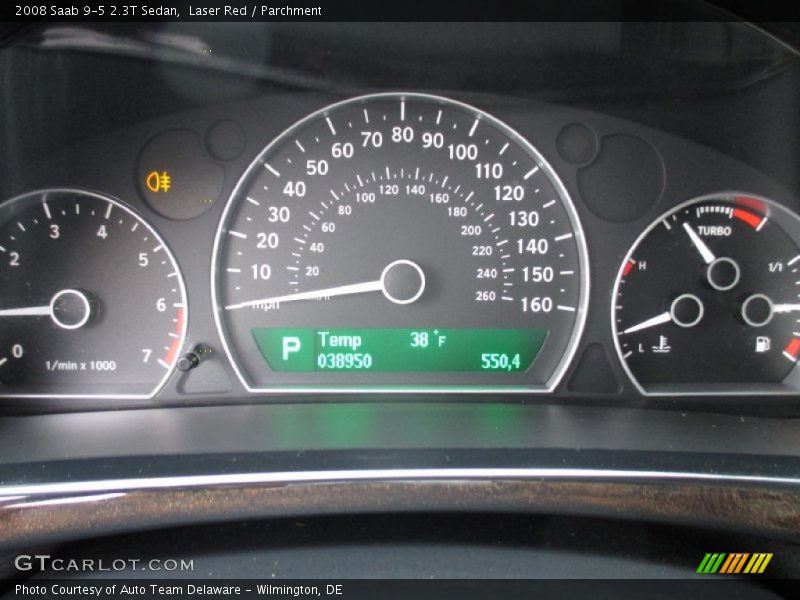 Laser Red / Parchment 2008 Saab 9-5 2.3T Sedan