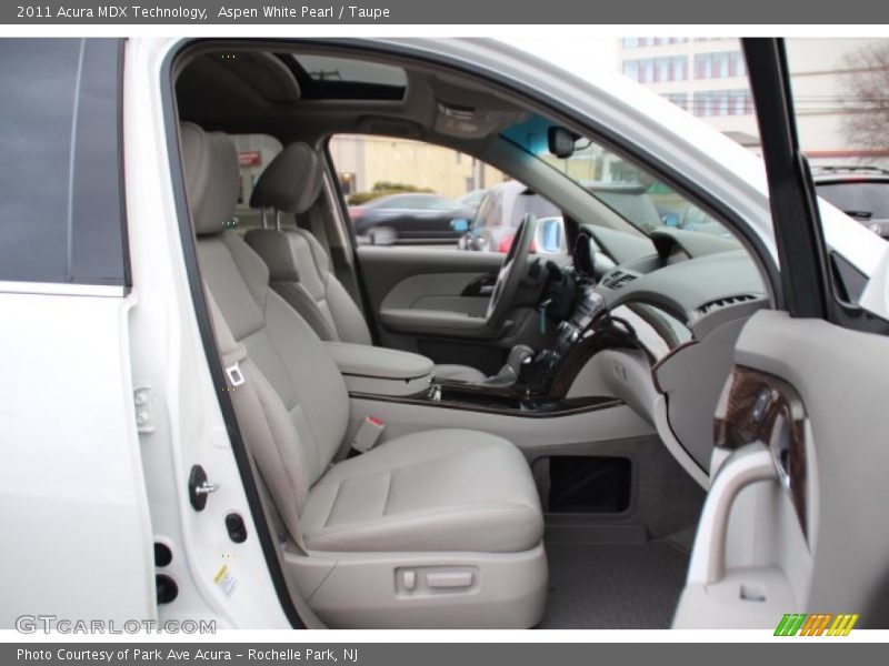 Aspen White Pearl / Taupe 2011 Acura MDX Technology