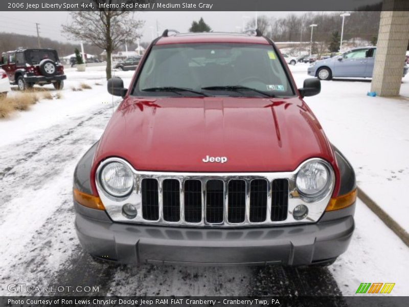 Inferno Red Pearl / Medium Slate Gray 2006 Jeep Liberty Sport 4x4