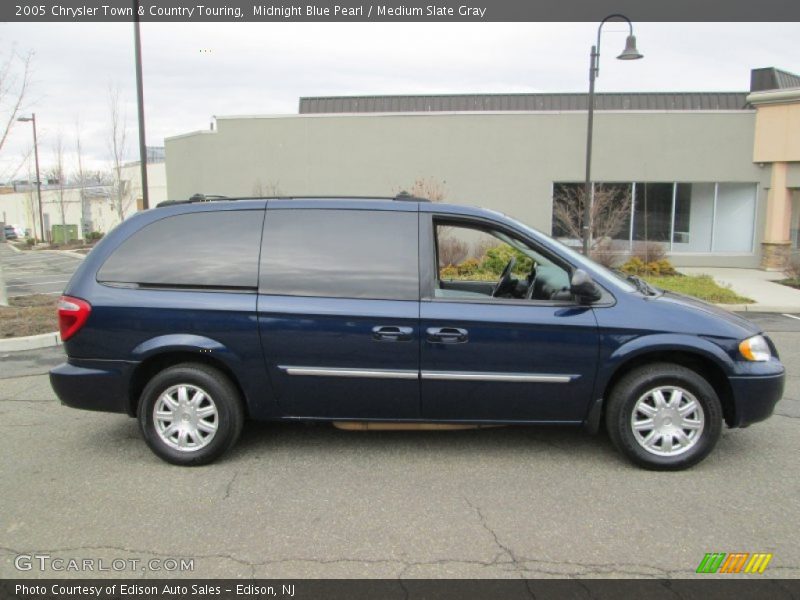 Midnight Blue Pearl / Medium Slate Gray 2005 Chrysler Town & Country Touring