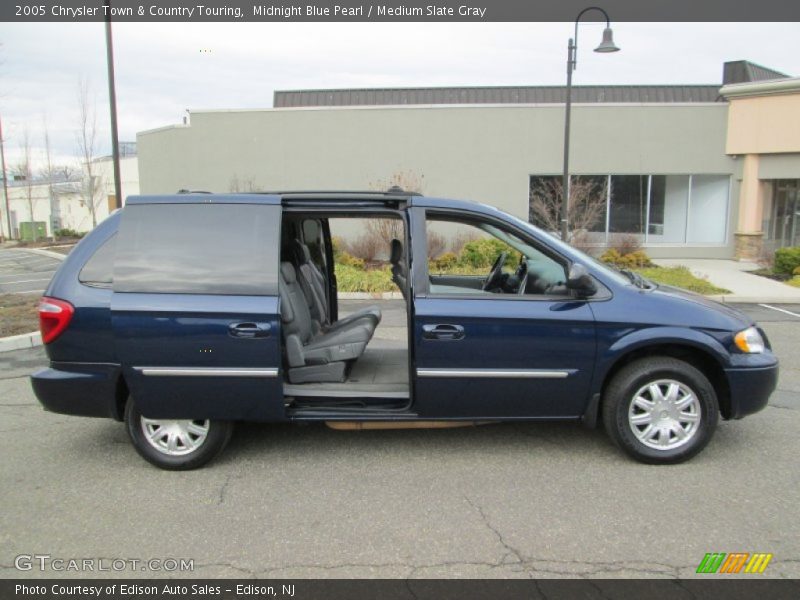 Midnight Blue Pearl / Medium Slate Gray 2005 Chrysler Town & Country Touring