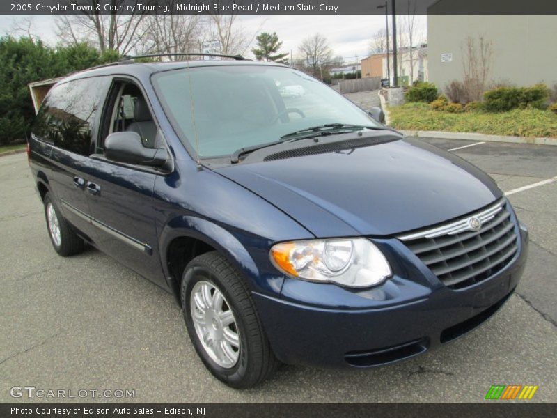 Midnight Blue Pearl / Medium Slate Gray 2005 Chrysler Town & Country Touring