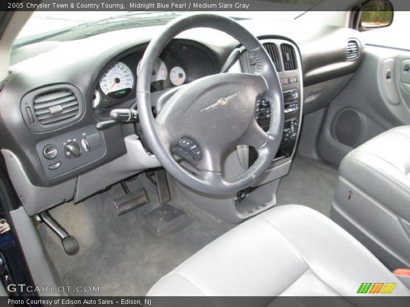 Midnight Blue Pearl / Medium Slate Gray 2005 Chrysler Town & Country Touring