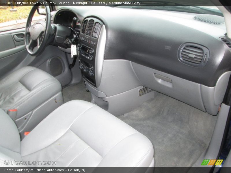 Midnight Blue Pearl / Medium Slate Gray 2005 Chrysler Town & Country Touring