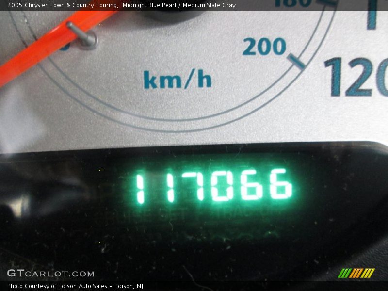 Midnight Blue Pearl / Medium Slate Gray 2005 Chrysler Town & Country Touring