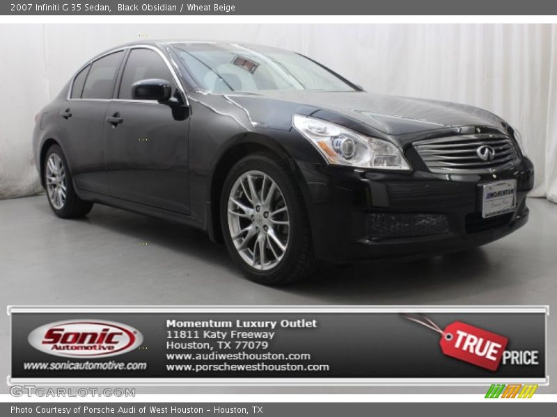 Black Obsidian / Wheat Beige 2007 Infiniti G 35 Sedan