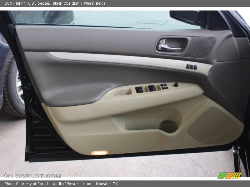 Black Obsidian / Wheat Beige 2007 Infiniti G 35 Sedan