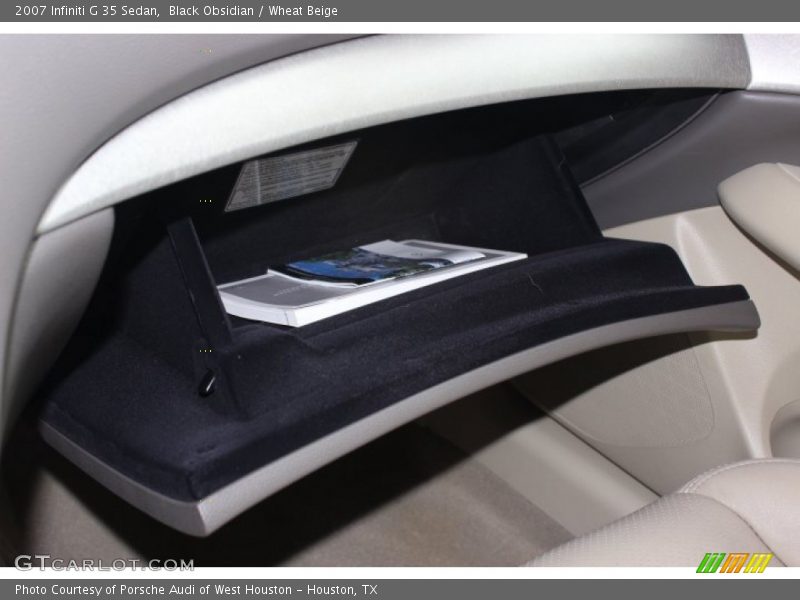 Black Obsidian / Wheat Beige 2007 Infiniti G 35 Sedan