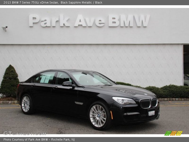 Black Sapphire Metallic / Black 2013 BMW 7 Series 750Li xDrive Sedan