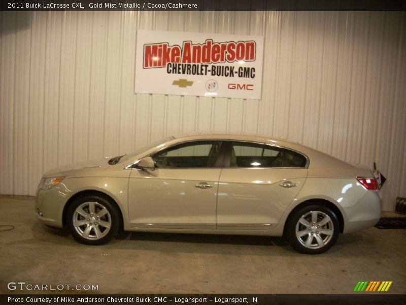 Gold Mist Metallic / Cocoa/Cashmere 2011 Buick LaCrosse CXL