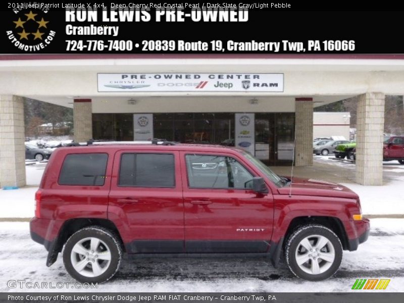 Deep Cherry Red Crystal Pearl / Dark Slate Gray/Light Pebble 2011 Jeep Patriot Latitude X 4x4