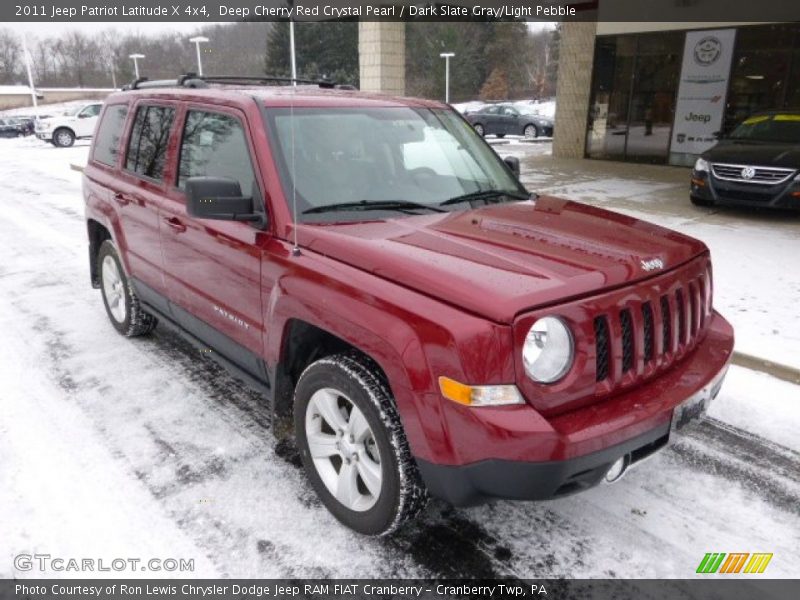 Deep Cherry Red Crystal Pearl / Dark Slate Gray/Light Pebble 2011 Jeep Patriot Latitude X 4x4