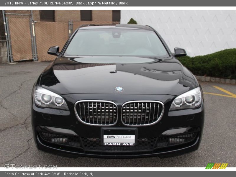 Black Sapphire Metallic / Black 2013 BMW 7 Series 750Li xDrive Sedan