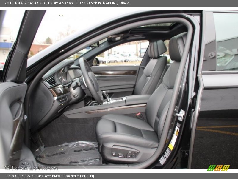 Front Seat of 2013 7 Series 750Li xDrive Sedan