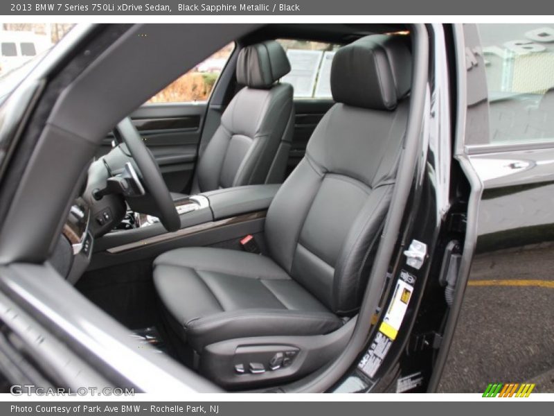 Front Seat of 2013 7 Series 750Li xDrive Sedan
