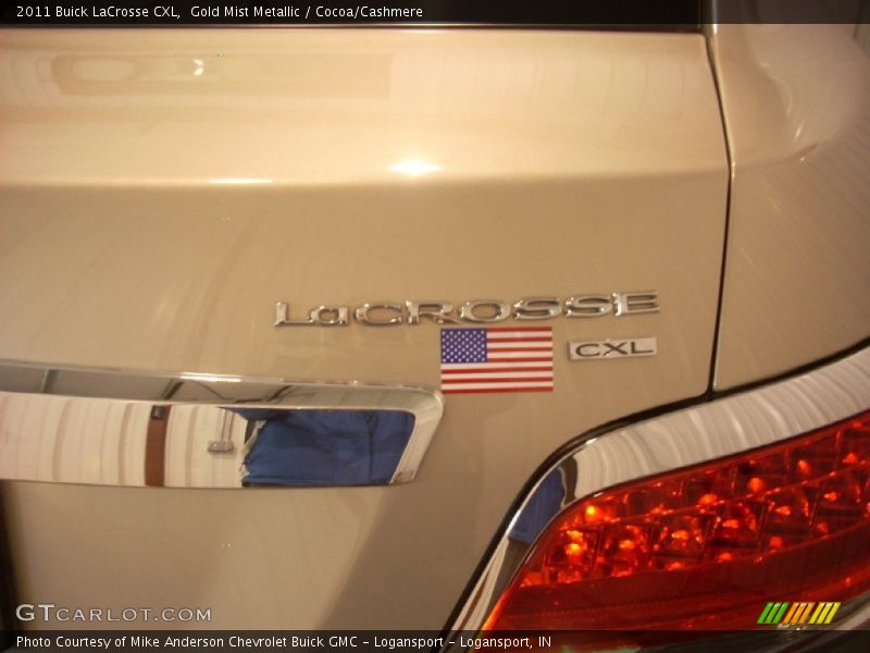 Gold Mist Metallic / Cocoa/Cashmere 2011 Buick LaCrosse CXL
