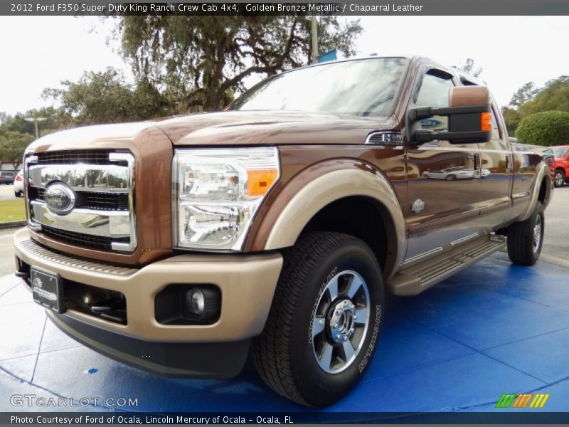 Front 3/4 View of 2012 F350 Super Duty King Ranch Crew Cab 4x4