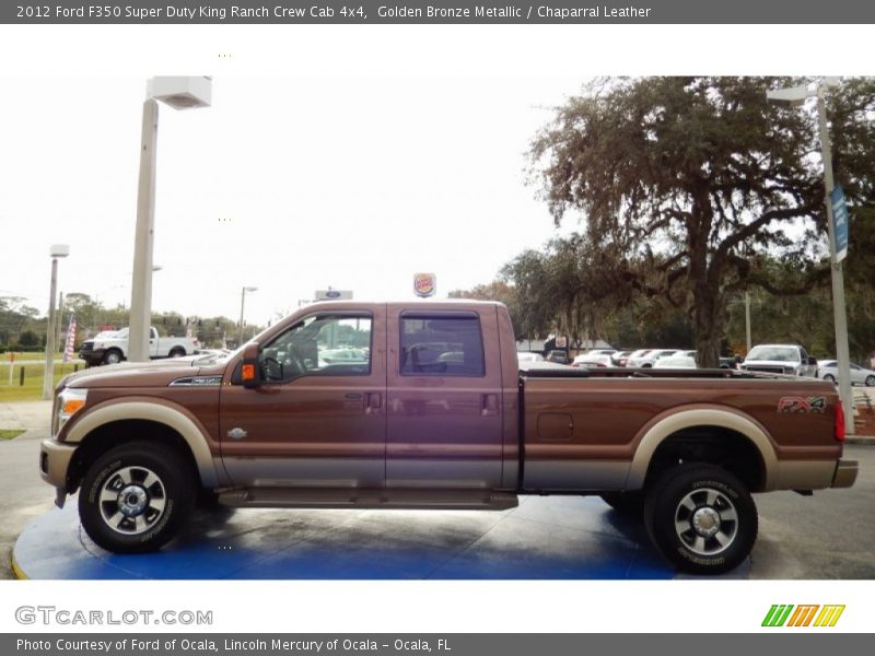 Golden Bronze Metallic / Chaparral Leather 2012 Ford F350 Super Duty King Ranch Crew Cab 4x4