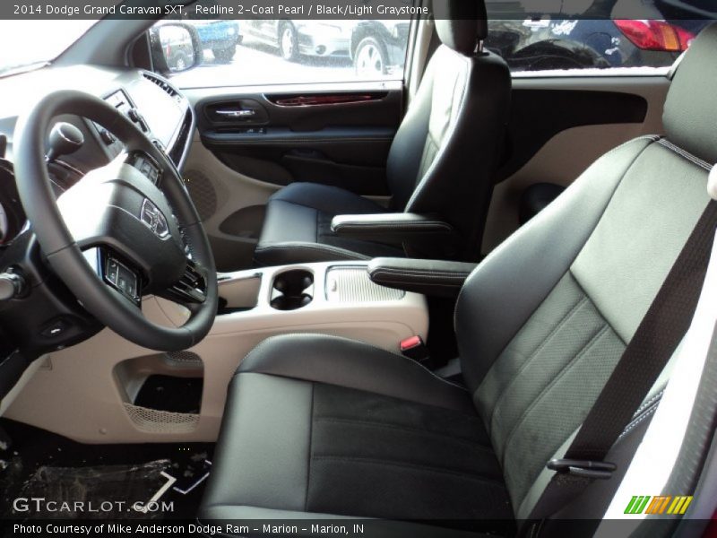 Redline 2-Coat Pearl / Black/Light Graystone 2014 Dodge Grand Caravan SXT
