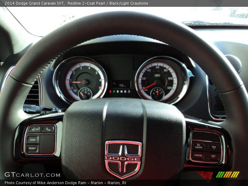 Redline 2-Coat Pearl / Black/Light Graystone 2014 Dodge Grand Caravan SXT