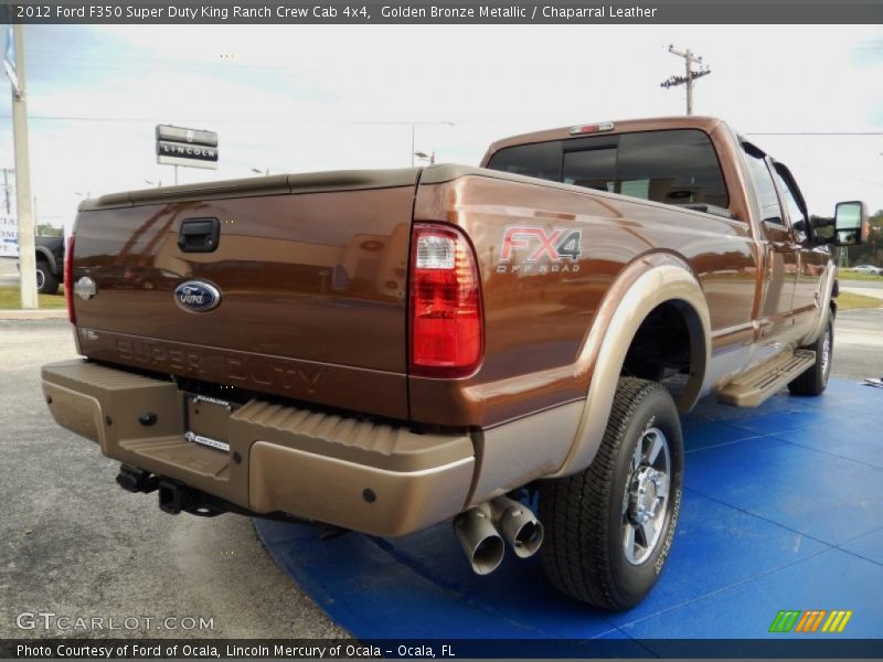 Golden Bronze Metallic / Chaparral Leather 2012 Ford F350 Super Duty King Ranch Crew Cab 4x4