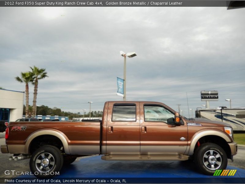 Golden Bronze Metallic / Chaparral Leather 2012 Ford F350 Super Duty King Ranch Crew Cab 4x4