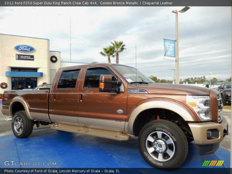 Golden Bronze Metallic / Chaparral Leather 2012 Ford F350 Super Duty King Ranch Crew Cab 4x4