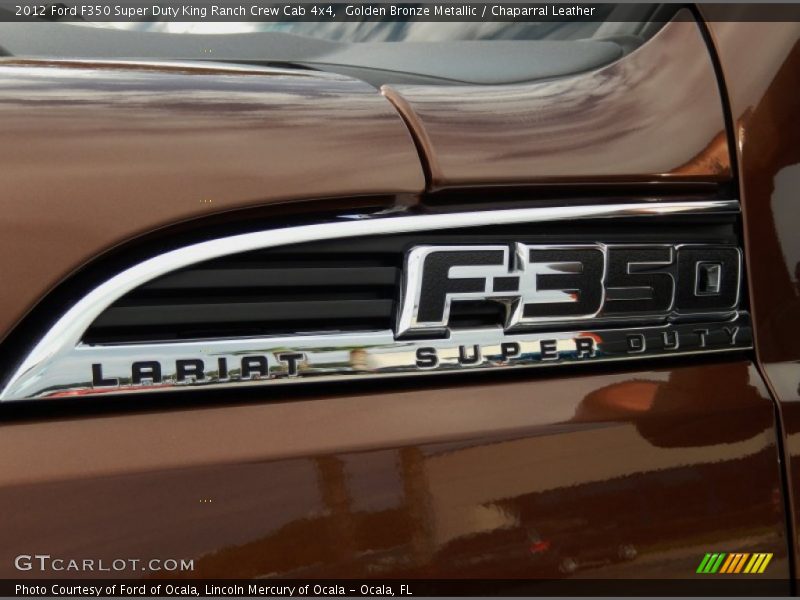 Golden Bronze Metallic / Chaparral Leather 2012 Ford F350 Super Duty King Ranch Crew Cab 4x4