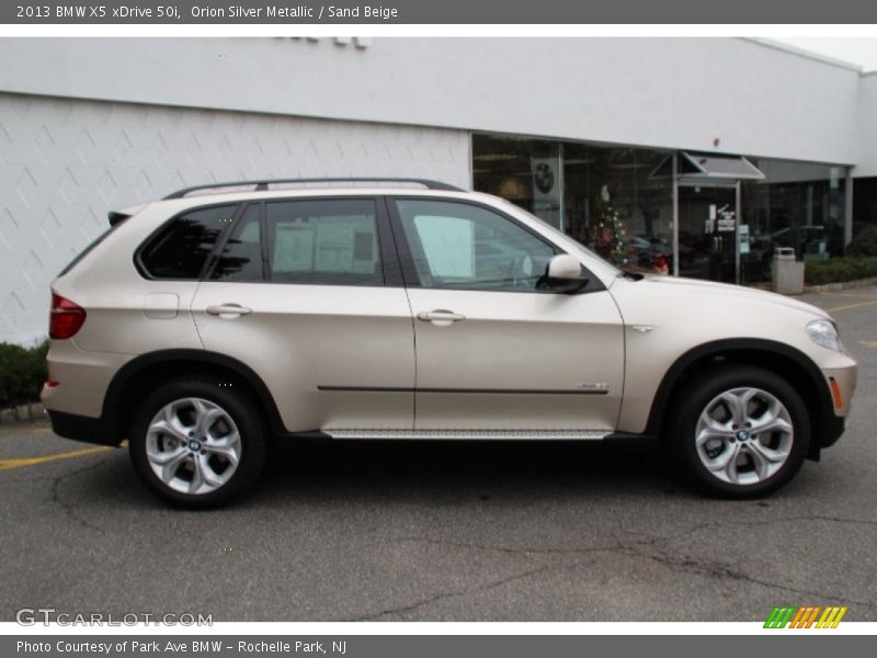 Orion Silver Metallic / Sand Beige 2013 BMW X5 xDrive 50i