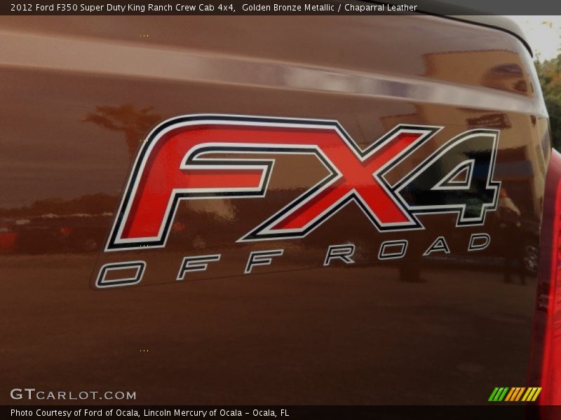 Golden Bronze Metallic / Chaparral Leather 2012 Ford F350 Super Duty King Ranch Crew Cab 4x4