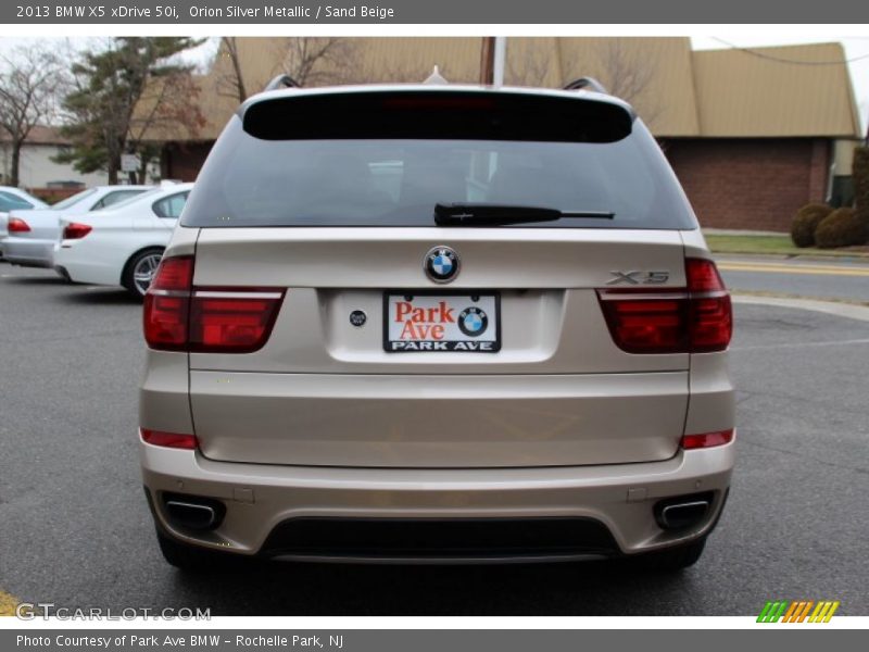 Orion Silver Metallic / Sand Beige 2013 BMW X5 xDrive 50i