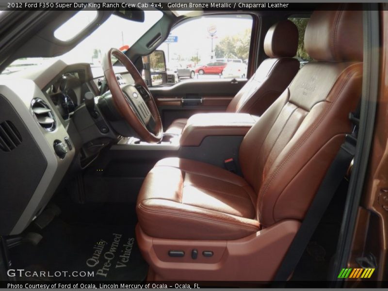 Front Seat of 2012 F350 Super Duty King Ranch Crew Cab 4x4