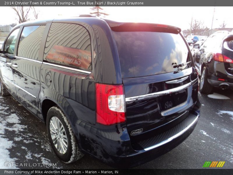 True Blue Pearl / Black/Light Graystone 2014 Chrysler Town & Country Touring-L