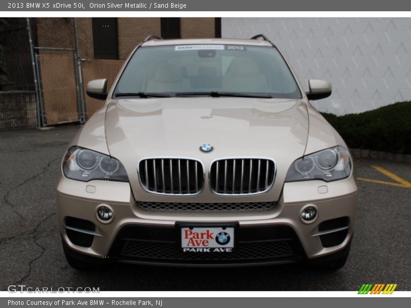 Orion Silver Metallic / Sand Beige 2013 BMW X5 xDrive 50i
