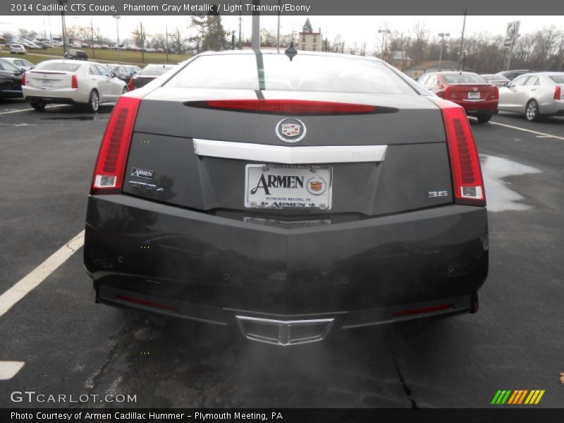 Phantom Gray Metallic / Light Titanium/Ebony 2014 Cadillac CTS Coupe