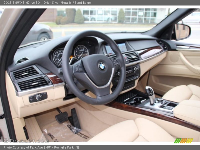 Orion Silver Metallic / Sand Beige 2013 BMW X5 xDrive 50i