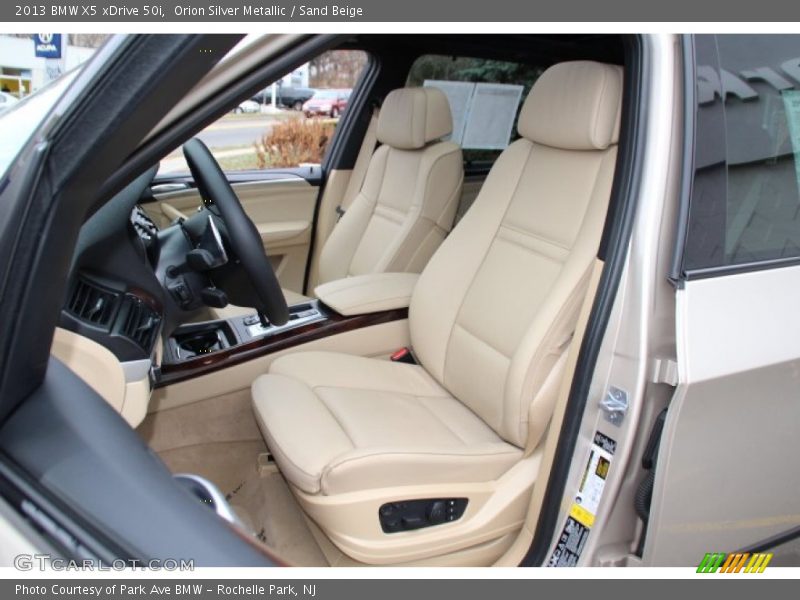 Orion Silver Metallic / Sand Beige 2013 BMW X5 xDrive 50i