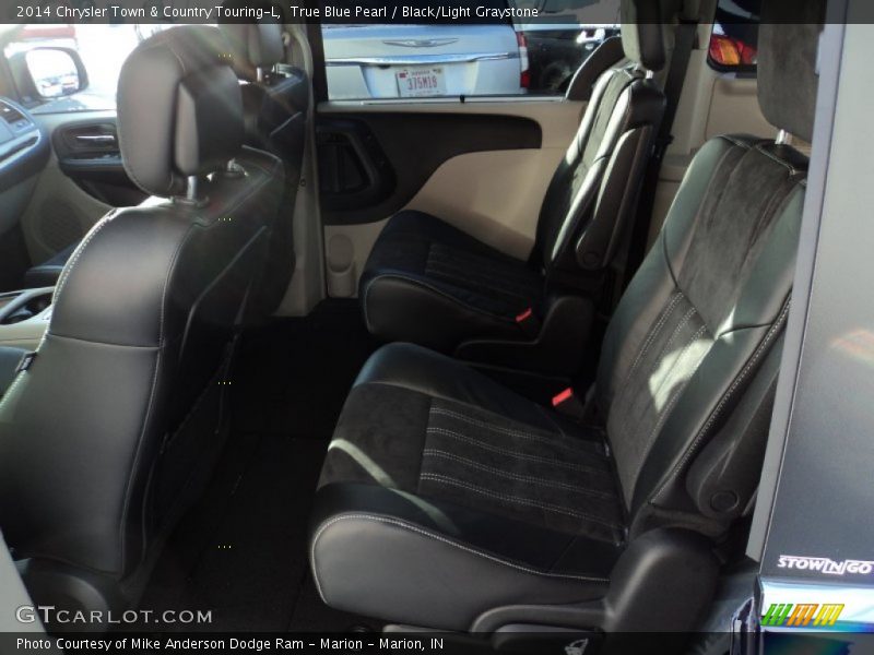 True Blue Pearl / Black/Light Graystone 2014 Chrysler Town & Country Touring-L