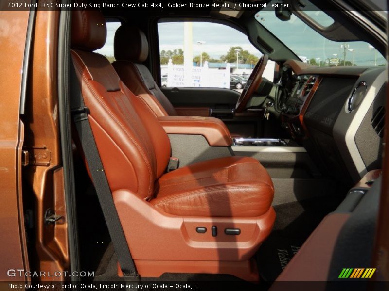 Golden Bronze Metallic / Chaparral Leather 2012 Ford F350 Super Duty King Ranch Crew Cab 4x4