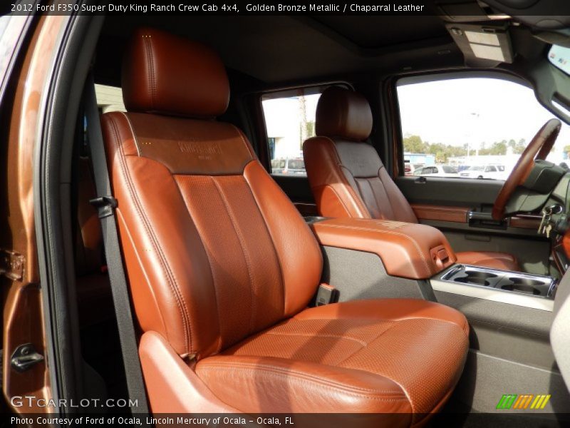 Golden Bronze Metallic / Chaparral Leather 2012 Ford F350 Super Duty King Ranch Crew Cab 4x4