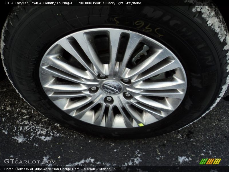 True Blue Pearl / Black/Light Graystone 2014 Chrysler Town & Country Touring-L