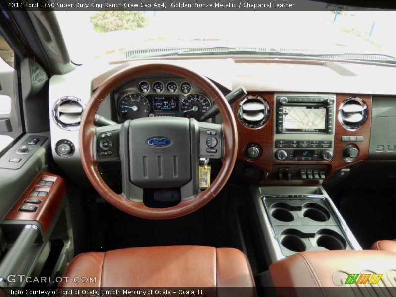 Golden Bronze Metallic / Chaparral Leather 2012 Ford F350 Super Duty King Ranch Crew Cab 4x4
