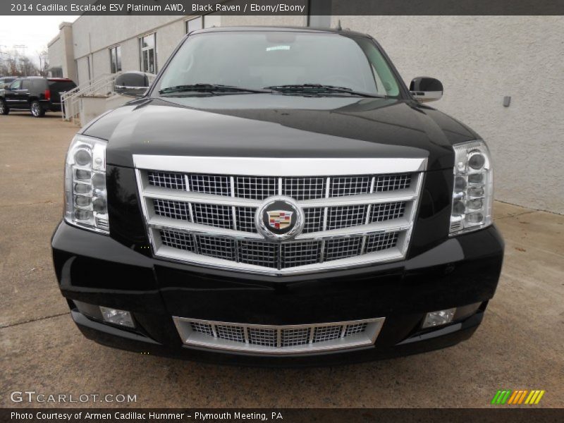 Black Raven / Ebony/Ebony 2014 Cadillac Escalade ESV Platinum AWD